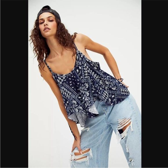 We The Free Tops - Free People We The Free Hey Girl Trapeze Tank Top- size S
